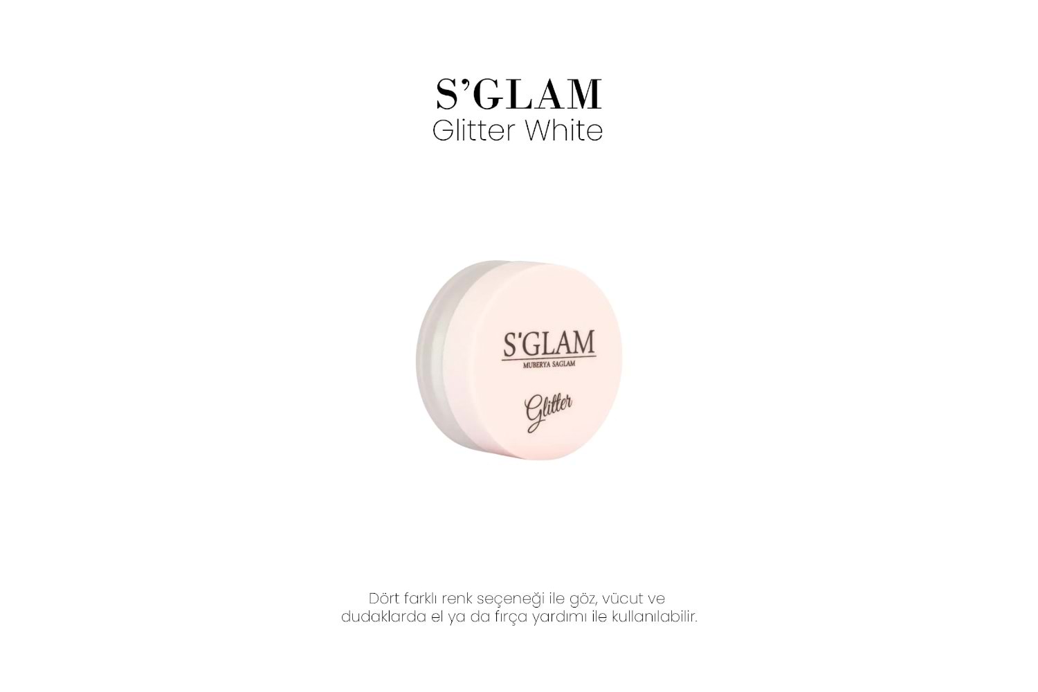 S Glam Glitter - White
