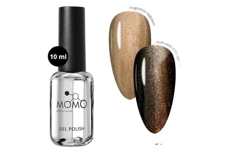 Momo Kalıcı Oje 10 ML Kristal Kedi Gözü No: CE02