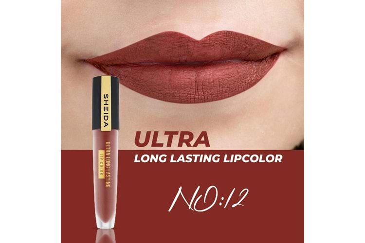 Sheida Kalıcı Sıvı Ruj No: 12
