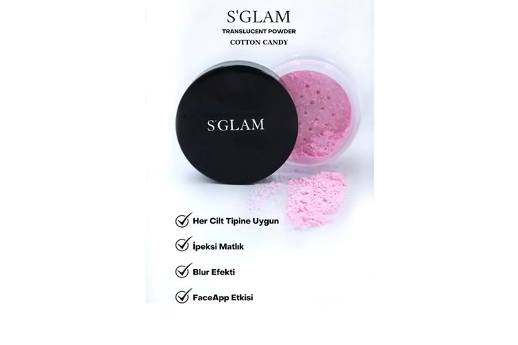 S Glam Pudra - Transparan Pembe