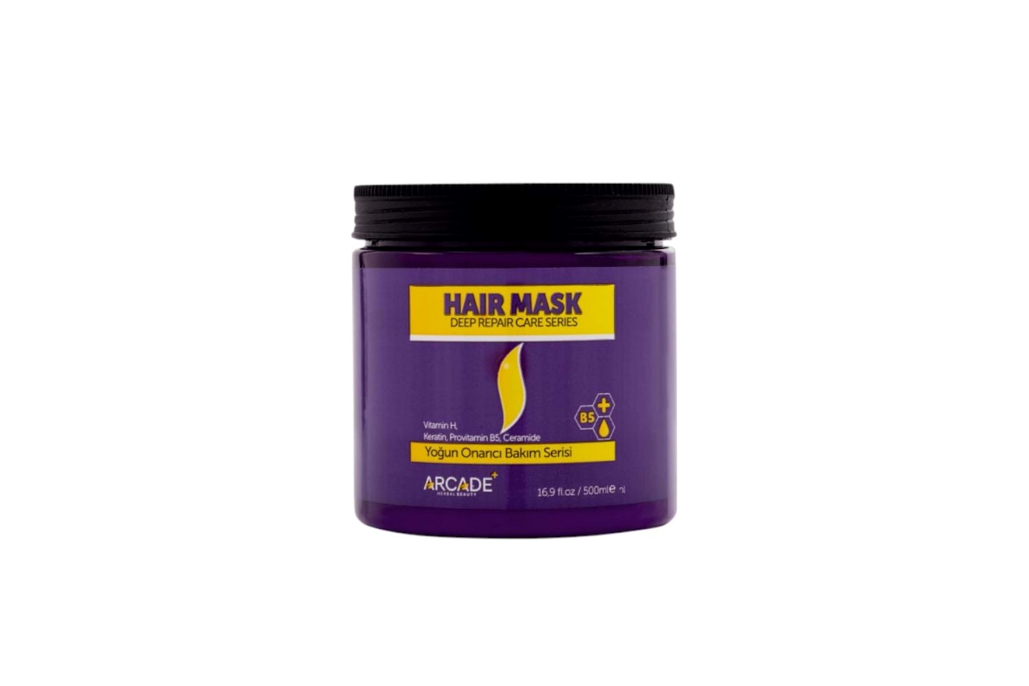 Arcade Yeni Seri Saç Bakım Maskesi Yoğun Onarıcı 500 Ml - Mor