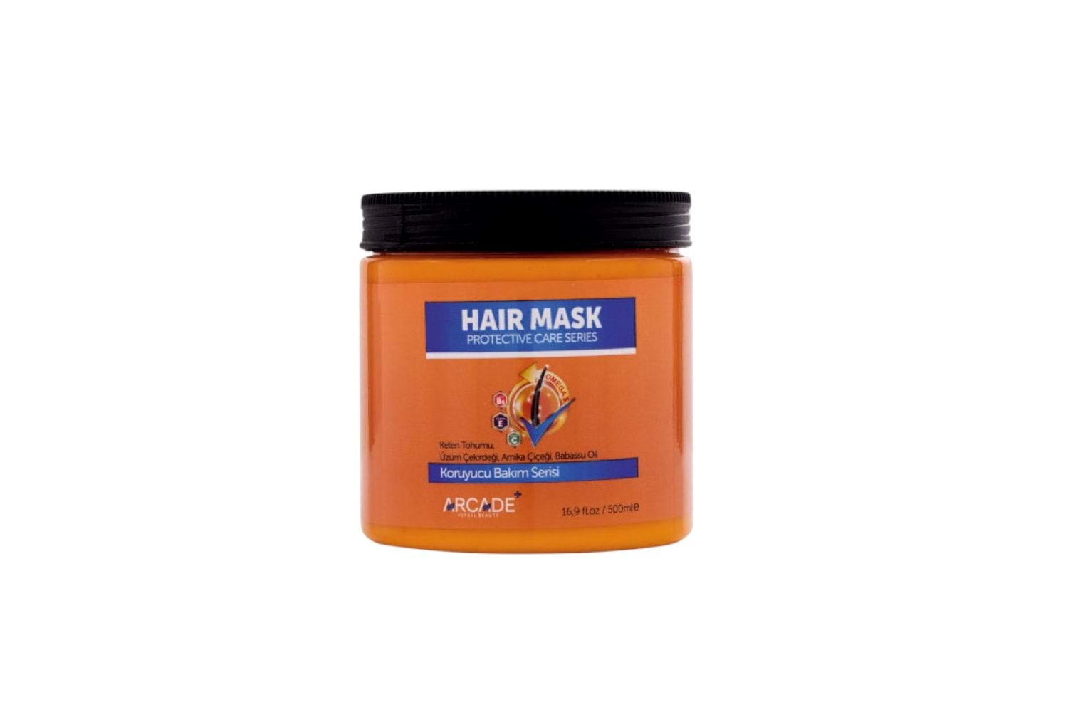 Arcade Yeni Seri Saç Bakım Maskesi Koruyucu Seri 500 Ml - Turuncu