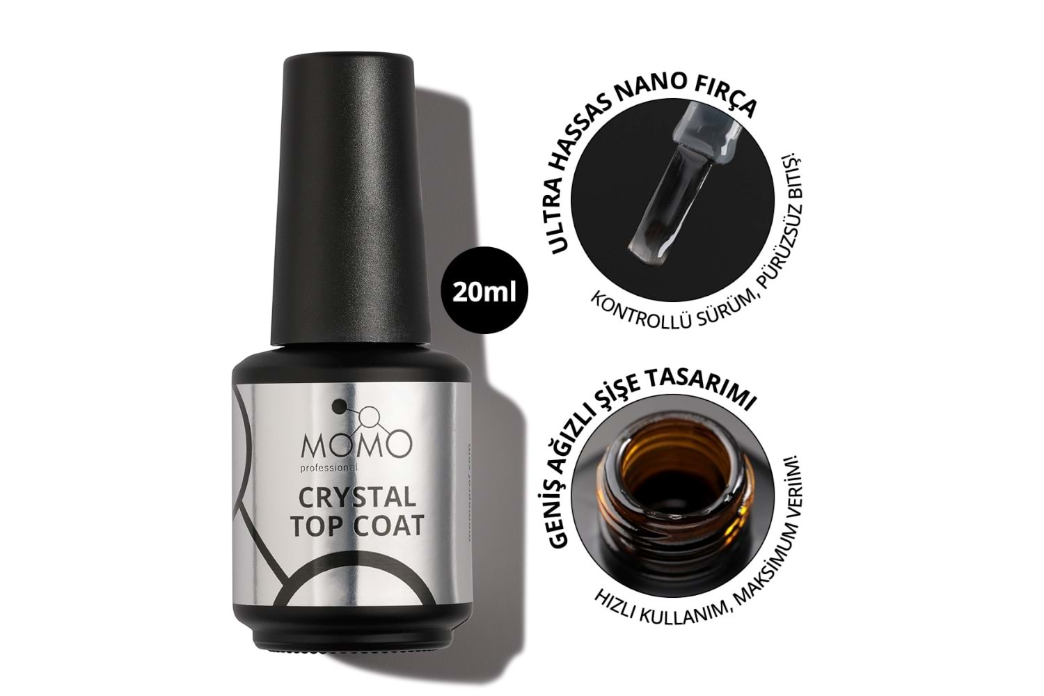 Momo Crystal Top Coat 20 ML