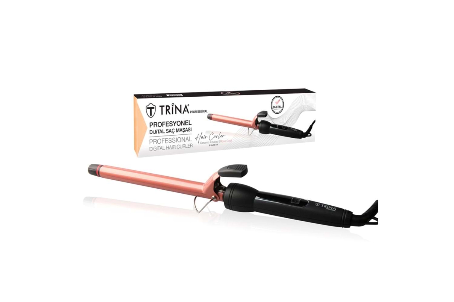 Trina Dijital Bronz Saç Maşası 19 MM